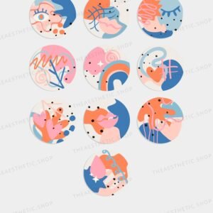 Abstract Instagram highlight covers