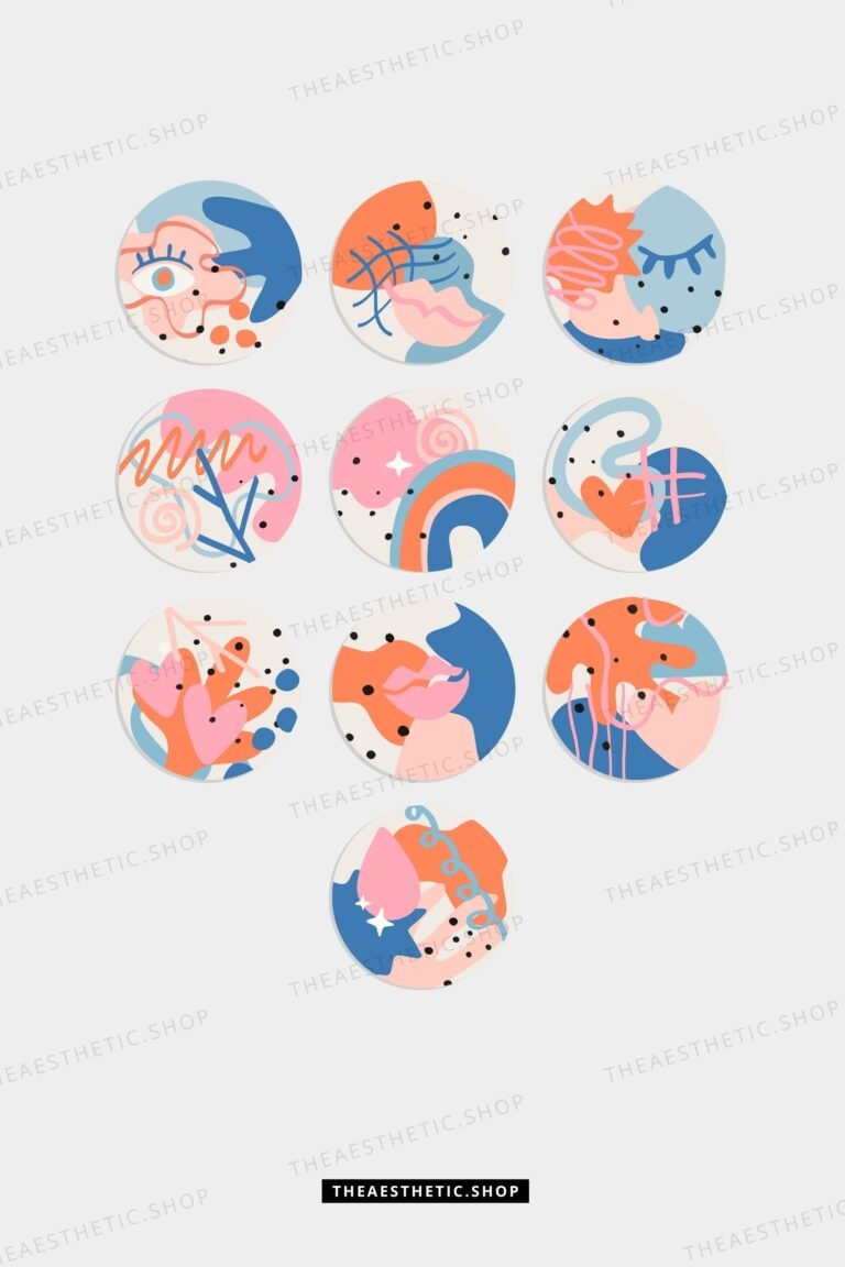 Abstract Instagram highlight covers