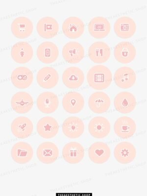 Cute pink Instagram highlight covers