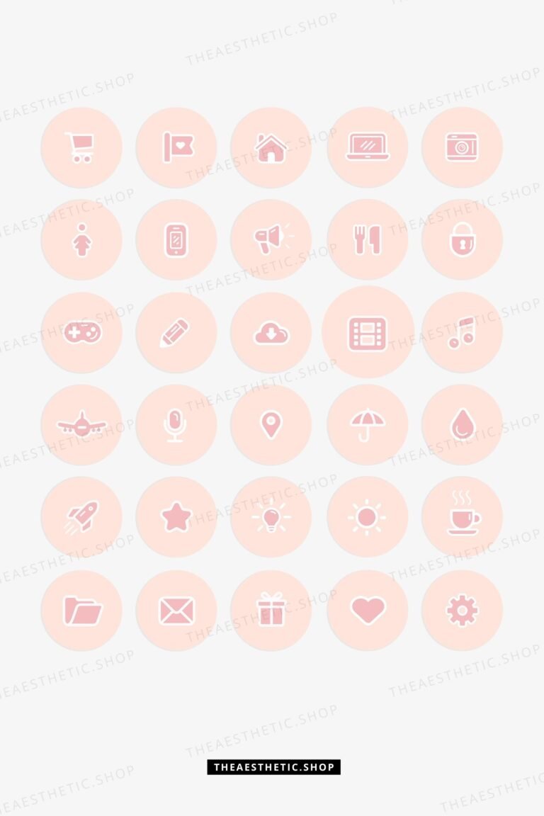 Cute pink Instagram highlight covers