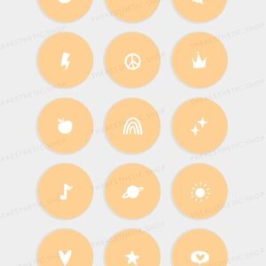 Yellow aesthetic Instagram highlight covers