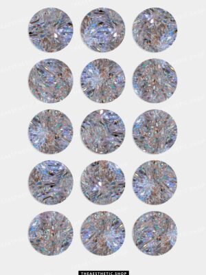 Holographic prism aesthetic Instagram highlight covers