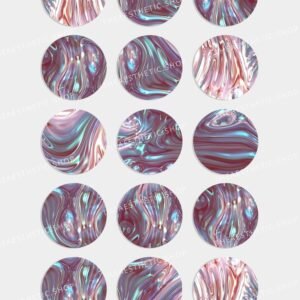 Liquid metal aesthetic Instagram highlight covers