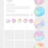 Pastel sky aesthetic Instagram highlight covers