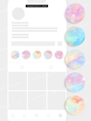 Pastel sky aesthetic Instagram highlight covers Pastel sky aesthetic Instagram highlight covers