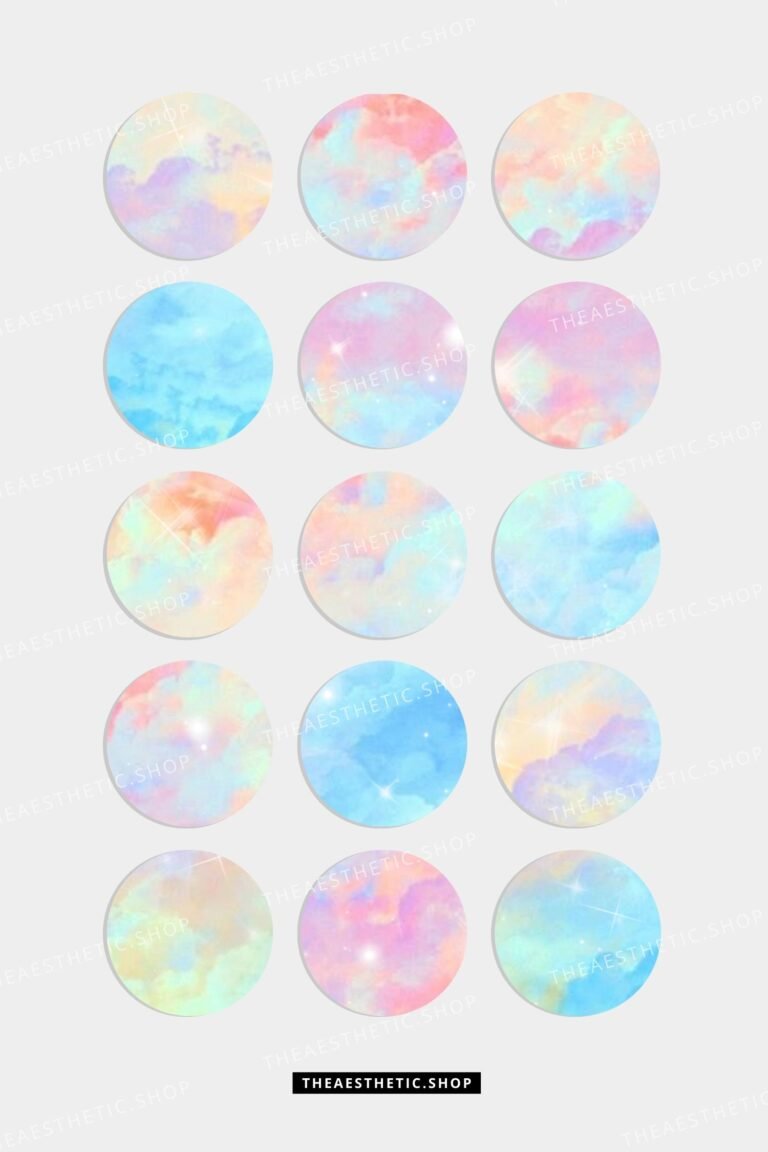 Pastel sky aesthetic Instagram highlight covers