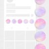 Pink glitter aesthetic Instagram highlight covers