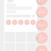 Pink handwritten style Instagram highlight covers