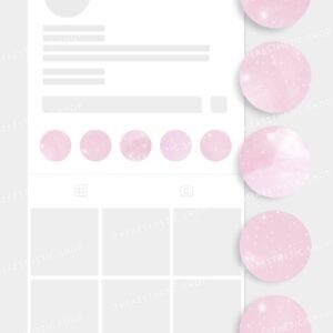 Pink sky aesthetic Instagram highlight covers