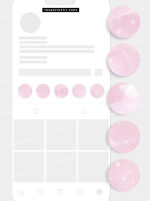 Pink sky aesthetic Instagram highlight covers