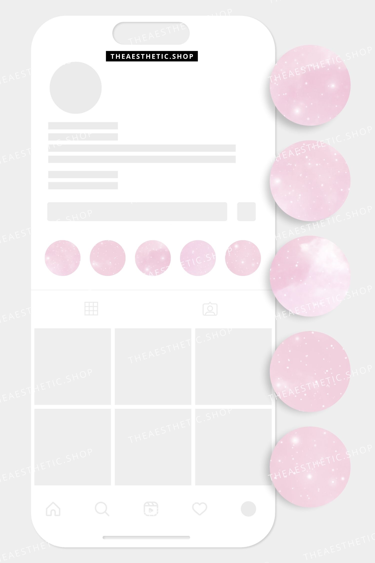 Pink sky aesthetic Instagram highlight covers