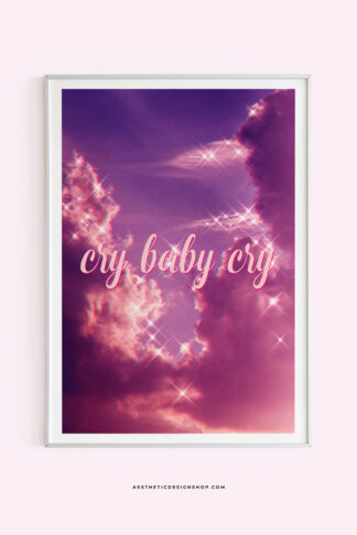 cry-baby-cry-pink-aesthetic-poster
