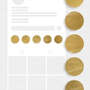 Luxury aesthetic gold Instagram Highlight covers