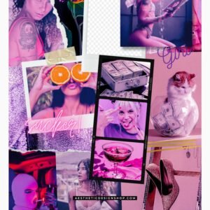 Easy-to-edit Baddie Aesthetic Canva Collage Template