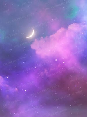 Lunar Dreamscape Celestial Night Sky