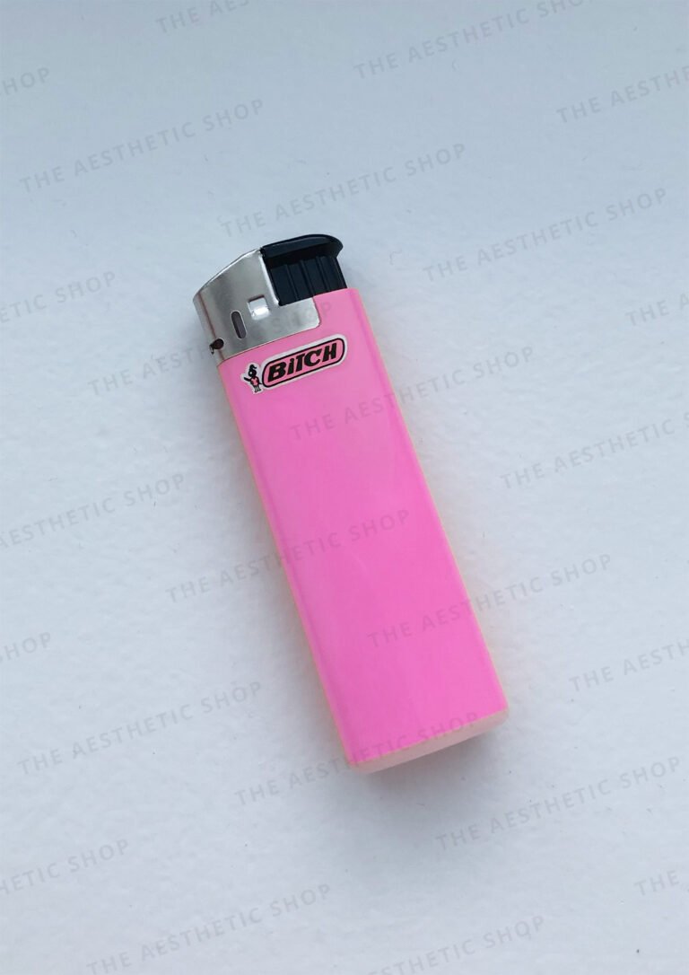 High-Resolution Aesthetic Image – Baddie "Bitch" Pink Lighter High-Resolution Aesthetic Image – Baddie "Bitch" Pink Lighter