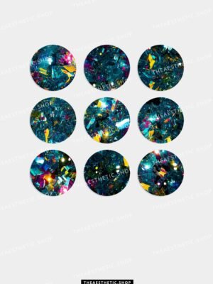 Colorful cristalyzed Instagram highlight covers