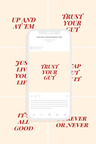 6 Red and Cream Aesthetic Short Quotes for Social Media