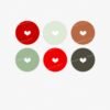 Red and sage green Instagram highlight covers