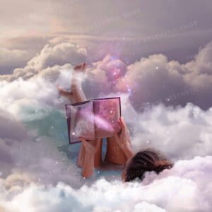 High-Resolution Aesthetic Image – "Lost in the Clouds" Dreamy Surreal Art