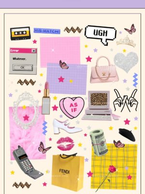 clueless-aesthetic-png-sticker-set