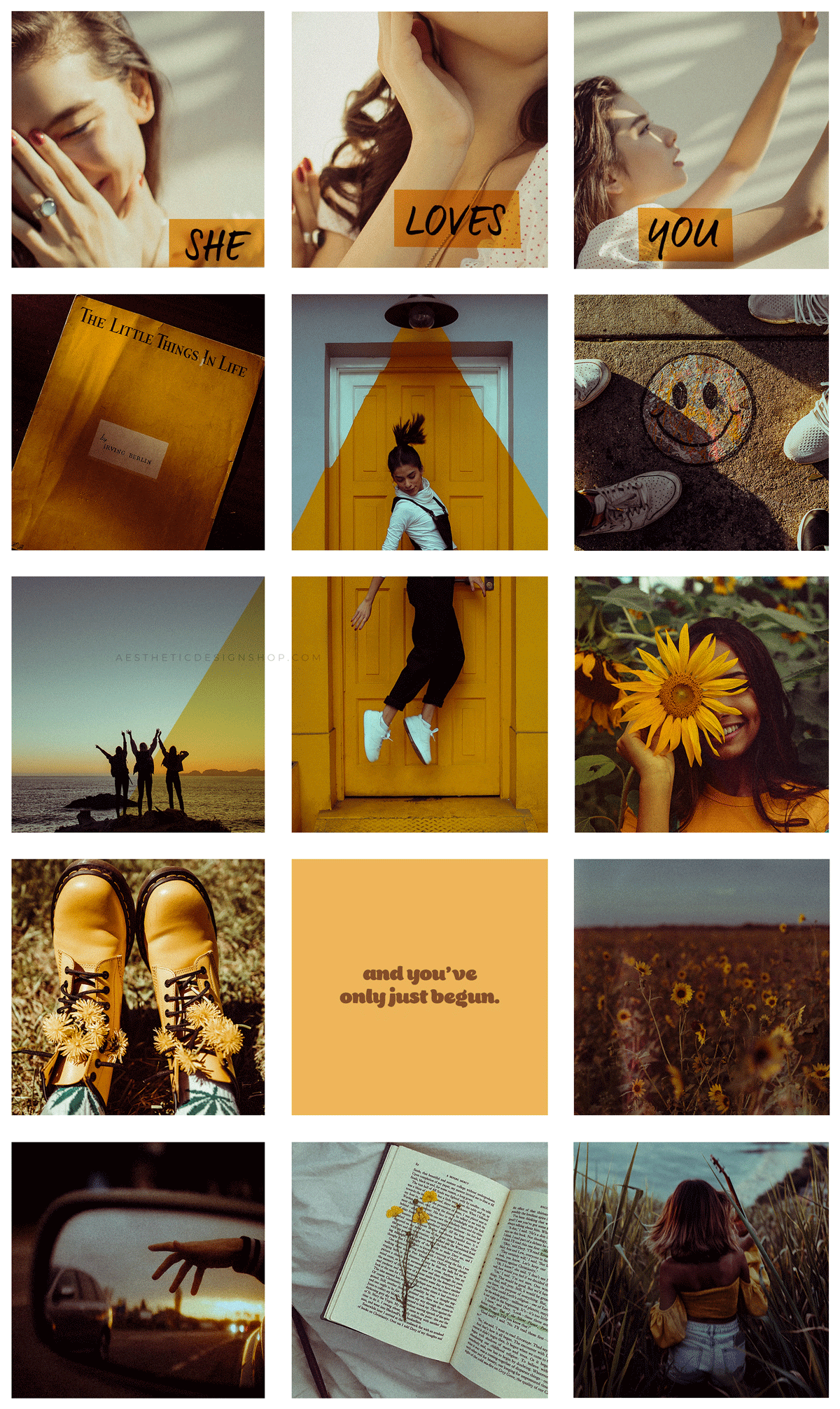 yellow-aesthetic-instagram-feed