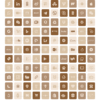 brown aesthetic homescreen app icon set