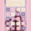 180 Purple & Cream aesthetic home screen app icons
