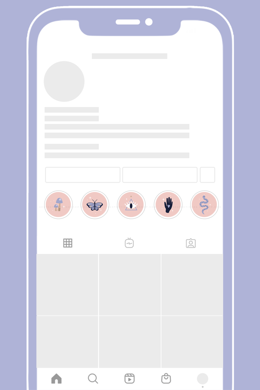 Cute occult Instagram highlight covers