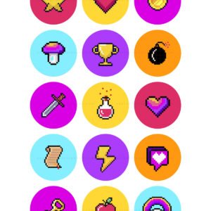 Pixelated-game-icon-Instagram-highlight-covers