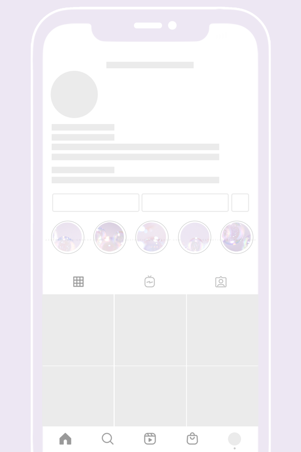 Light purple Instagram Highlights