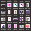 Vaporwave collage kit with 30 png stickers