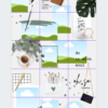 White background Instagram Puzzle Canva Template