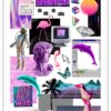 vaporwave aesthetic PNG sticker set