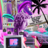 Vaporwave collage kit with 30 png stickers