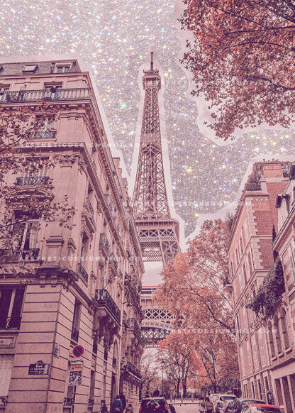 Eiffel Tower bling effect aesthetic image