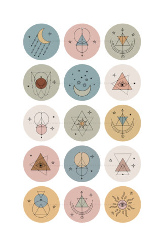 Mystic Symbols Instagram Highlight Covers