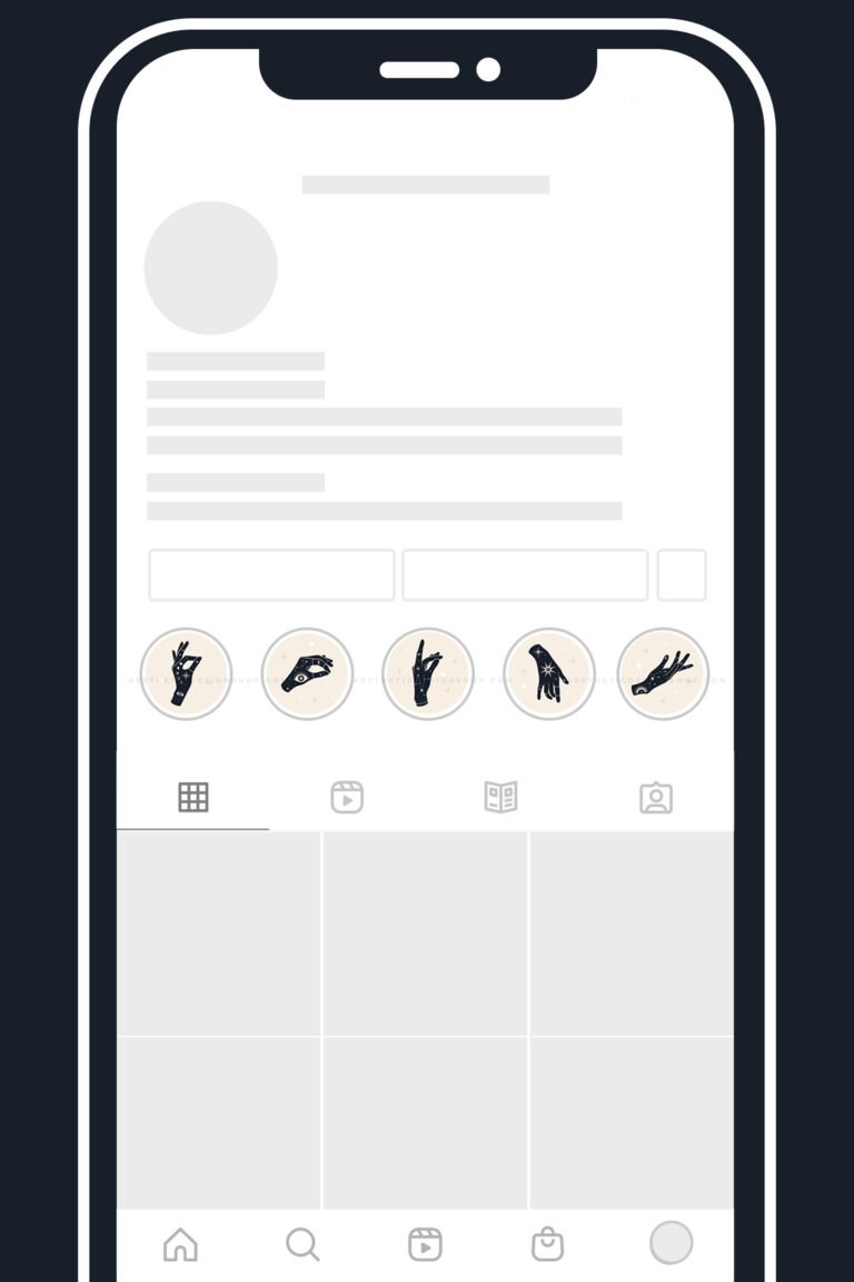 Mystic Hands Instagram Highlight Covers