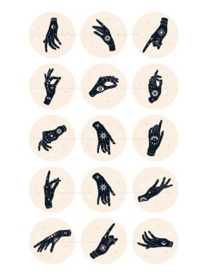 Mystic Hands Instagram Highlight Covers