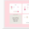 Pink Mood Desktop Aesthetic Set - 24 Icons + Desktop organizer Wallpaper (with Canva template)