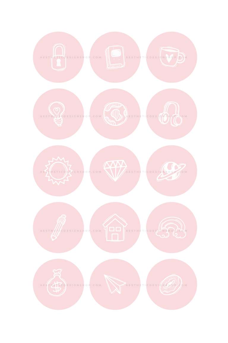 Pink Mood Instagram Highlight Covers