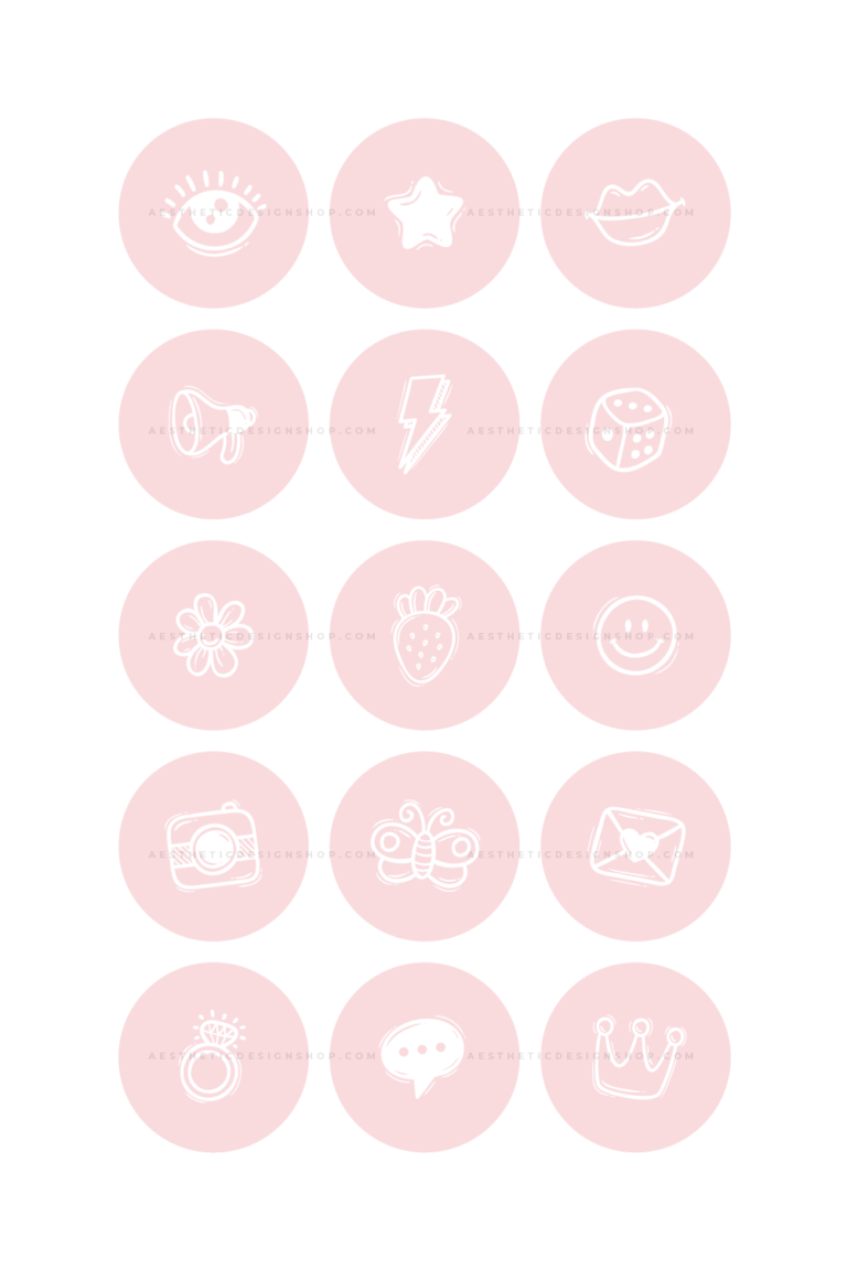 PInk mood instagram highlight covers 2