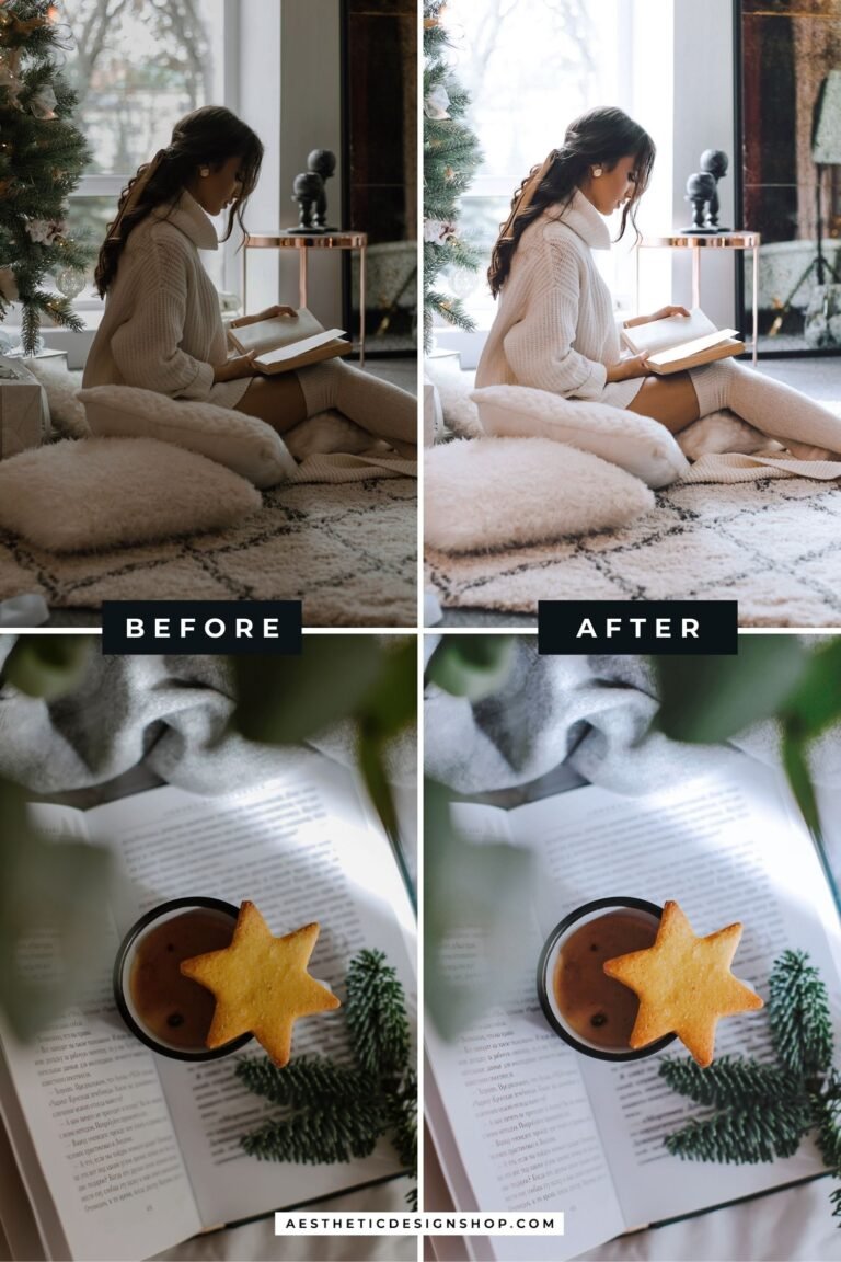 bright christmas lightroom photo preset 1