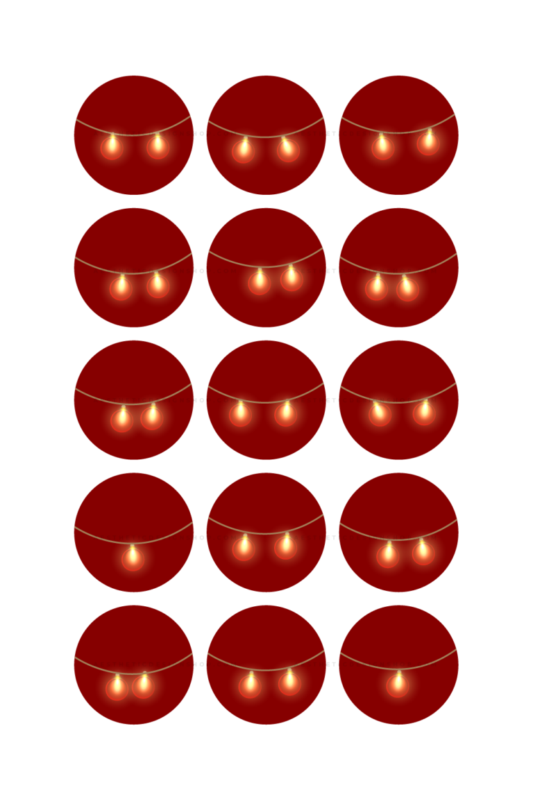 red christmas twinkle lights instagram highlight covers 2