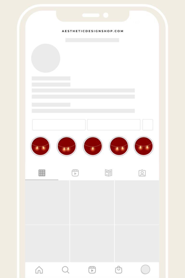 red christmas twinkle lights instagram highlight covers 2