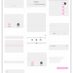 tech-message-stickers Tech message and notifications PNG Sticker set