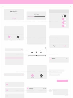 tech-message-stickers Tech message and notifications PNG Sticker set