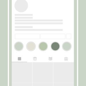 Sage green Instagram Highlight cover set