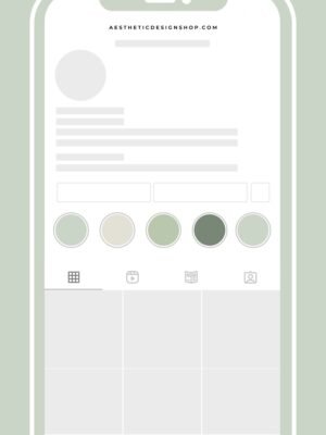 Sage green Instagram Highlight cover set