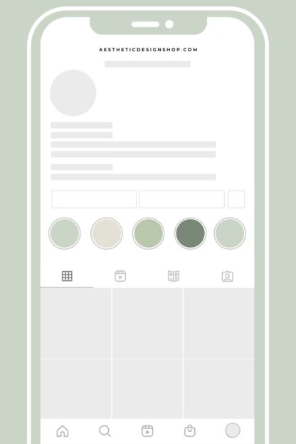 Sage green Instagram Highlight cover set